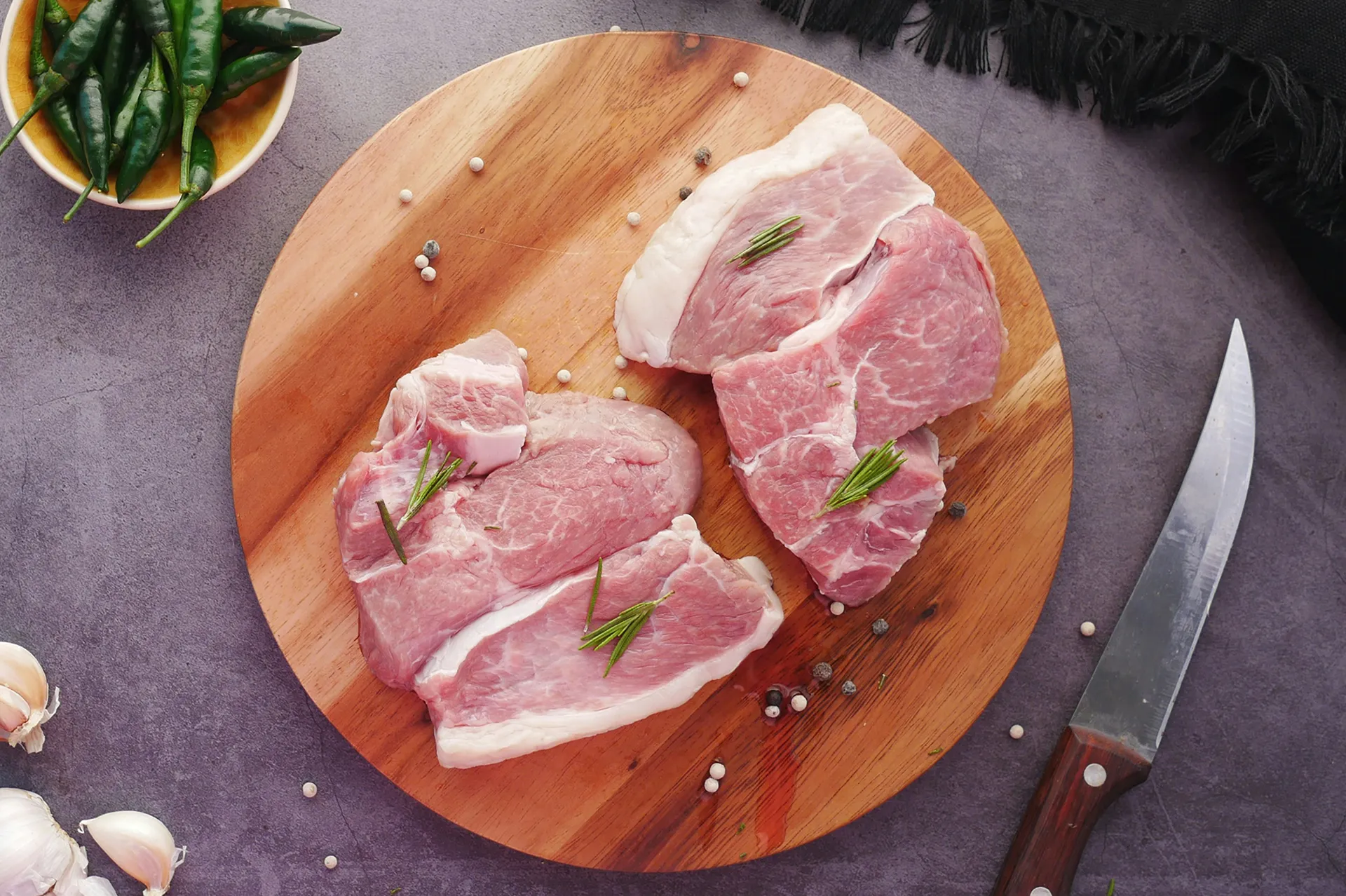 Preparing lamb cuts for cooking